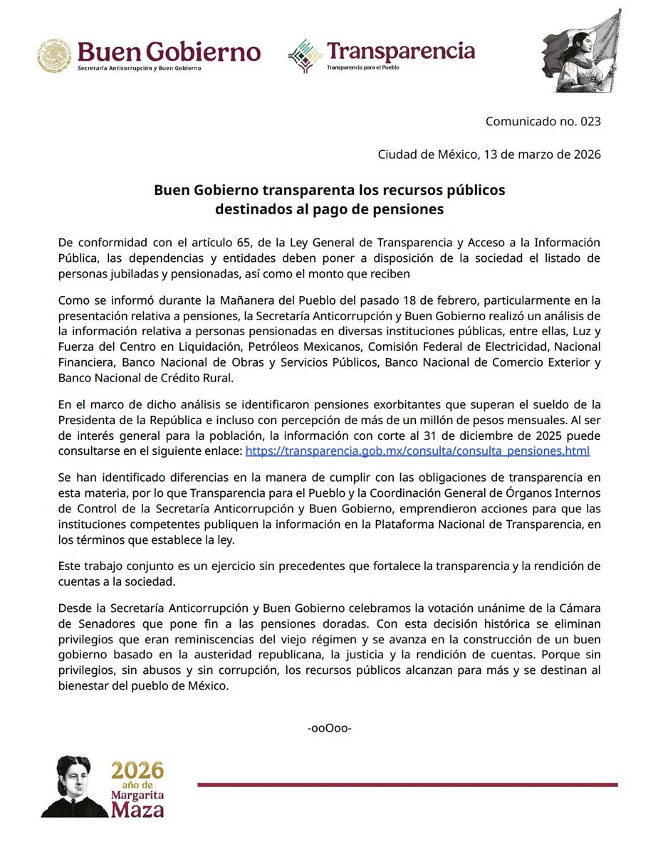 Buen Gobierno México 🇲🇽 tweet media