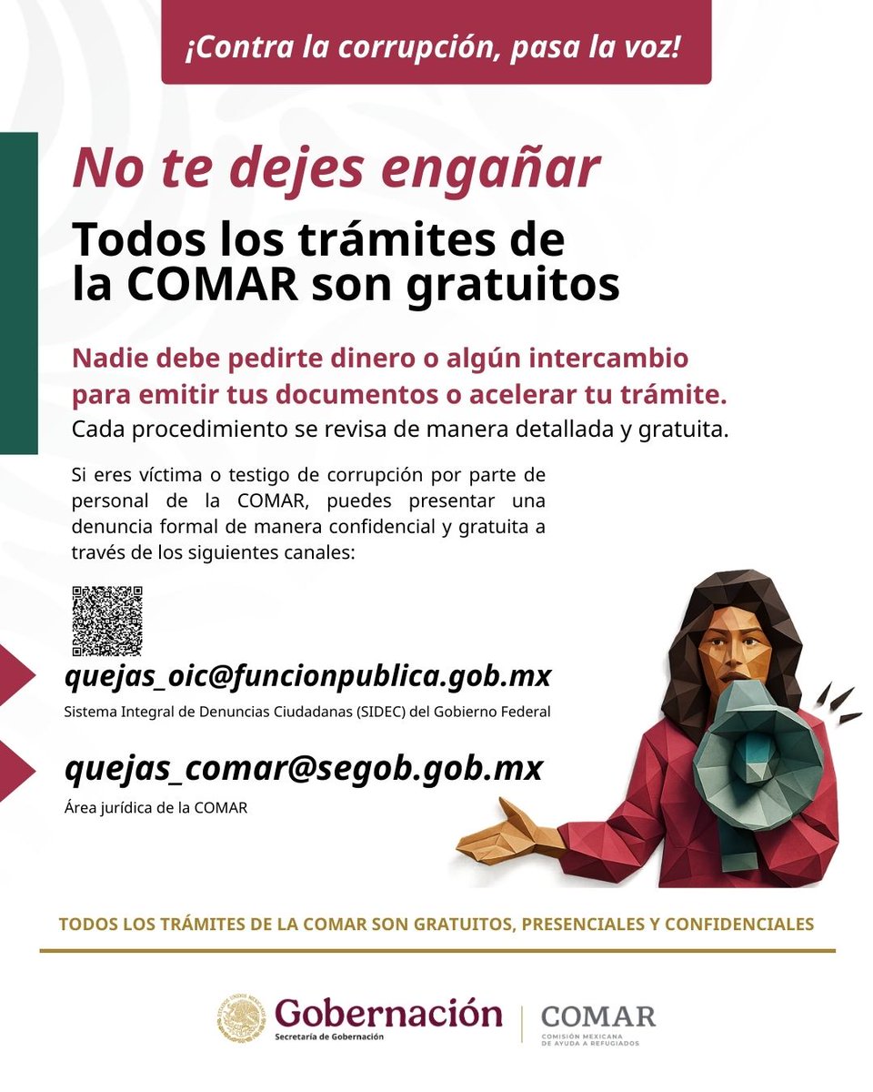 Comisión Mexicana de Ayuda a Refugiados tweet media
