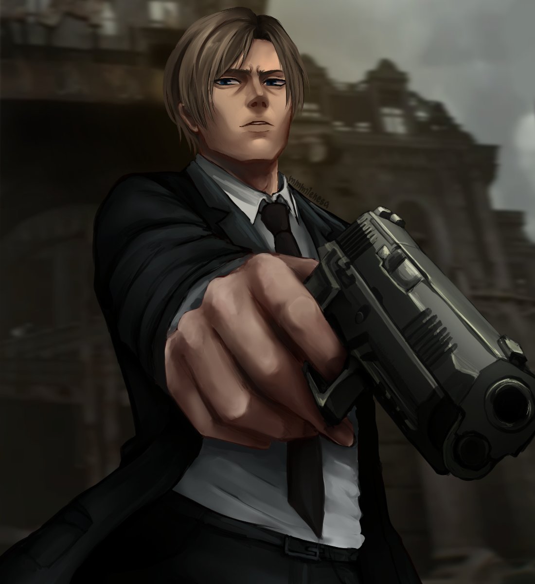 mmmilenesa's tweet photo. i wish i knew how to draw guns

#LeonKennedy  #RE9   #ResidentEvilRequiem #artmoot https://t.co/ZNesvpBgZV