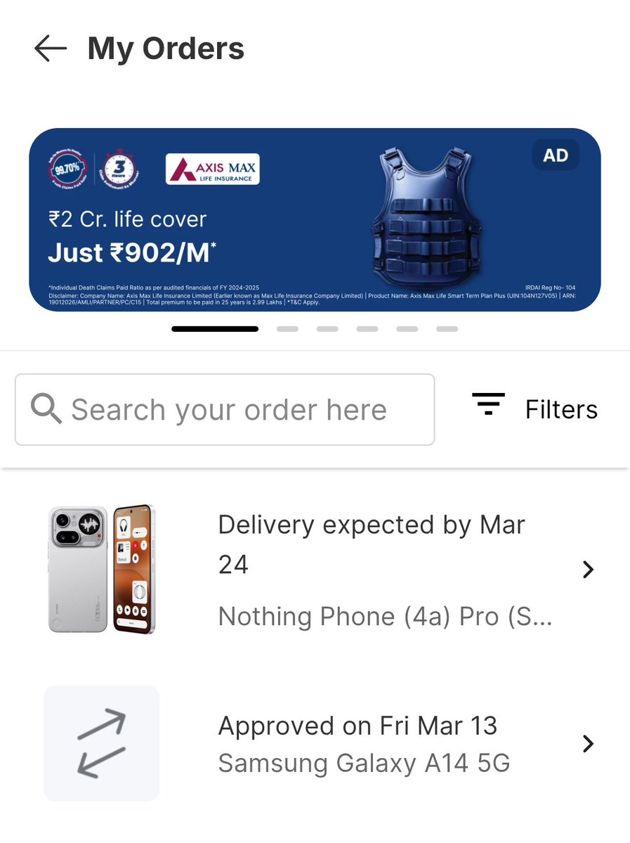 Bought this unique Looking Nothing Phone 4a Pro at a good Price. But delivery time is very much anybody know Whyy? 😰

#Nothing4aSaleOnFlipkart #NothingPhone4aPro
