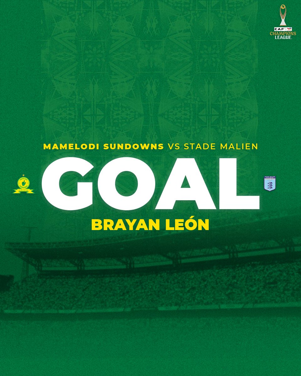 54' GOAL! Brayan takes a superb touch in the box before finishing past the keeper to double our lead!

#Sundowns #TotalEnergiesCAFCL #AreyengMasandawana