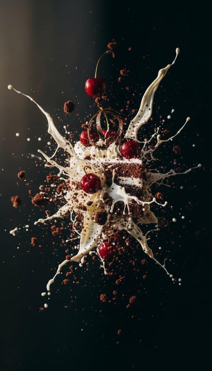 wallofsweets's tweet photo. Watch a Black Forest Gateau smash into a black wall in this ultra-realistic slow motion ASMR video.

#asmr
#blackforest 
#slowmotion
#satisfying
#dessert
#WallofSweets https://t.co/dBgSRRltUA