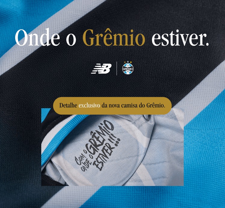 🇪🇪 DETALHE DA NOVA CAMISA!

A New Balance divulgou em seu site oficial um detalhe da nova camisa do Grêmio. Na parte interna da gola aparece a escrita "com o Grêmio onde o Grêmio estiver".

O que achou, torcedor?

📸 Reprodução