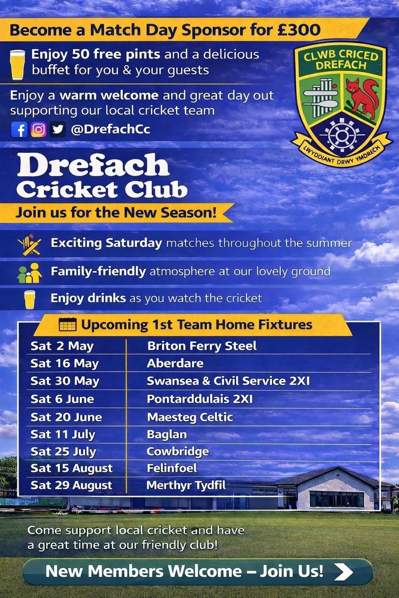 Drefach Cricket Club tweet media