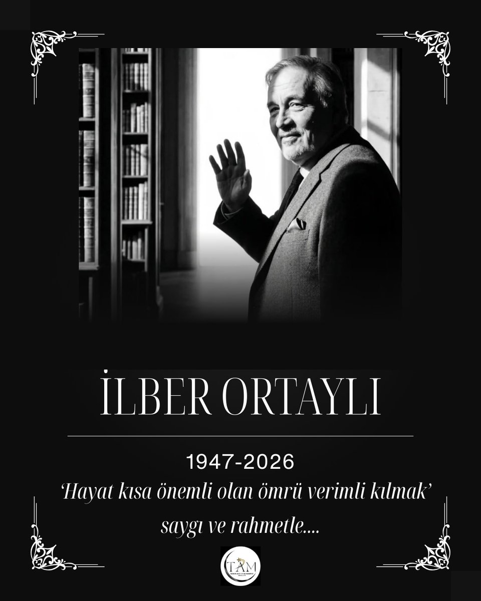 tamhareket's tweet photo. Hayat kısa önemli olan ömrü verimli kılmak...
İlber Ortaylı ömrünü tarihe ve ilme adamış kıymetli bir münevverdi.
Ülkemiz için önemli bir tarihçi olarak hafızalarda yer etti....
Allah'tan rahmet yakınlarına ve sevdiklerine sabır diliyoruz.
#ilberortaylı #tamhareket #ilberhoca https://t.co/AtnFx7wqLG