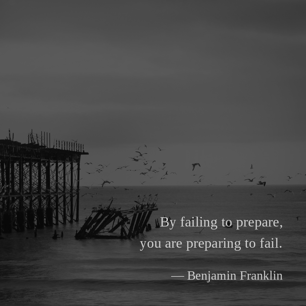 wectar's tweet image. By failing to prepare, you are preparing to fail. —Benjamin Franklin

#BenjaminFranklin #philosophicalquotes #enlightenment #truth #buddhistthought