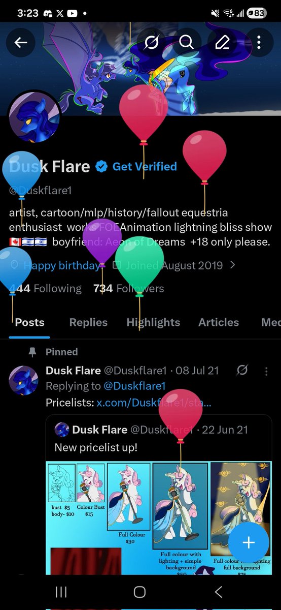 Dusk Flare tweet media