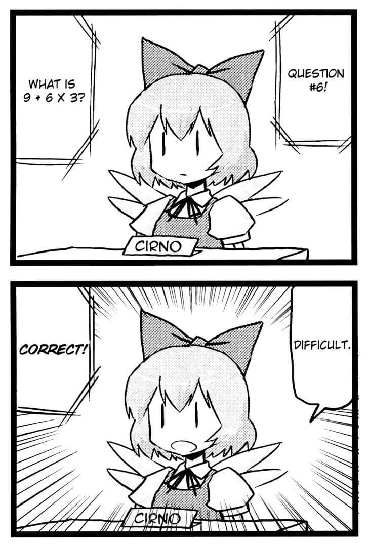SiresProxia's tweet photo. @CloudyKeyz You need to use your brain during the lesson but I have to admit, Cirno is trying to deal with the root of her problem.😂 https://t.co/mXfS4tzXxk