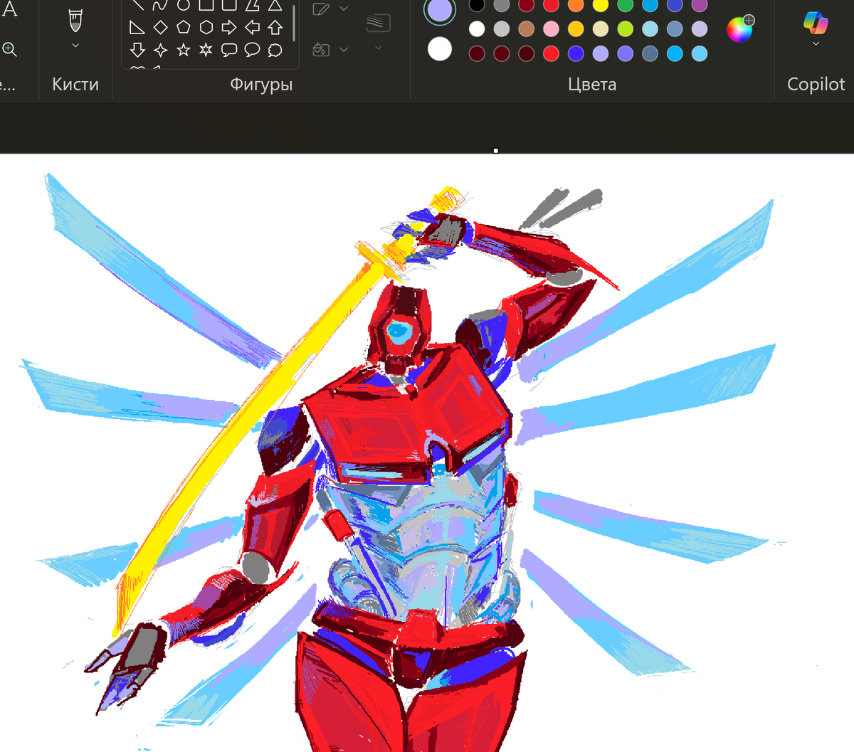 F0xsa1's tweet image. Drawing in ms paint is actually so fun #V2 #Ultrakill #V2ultrakill