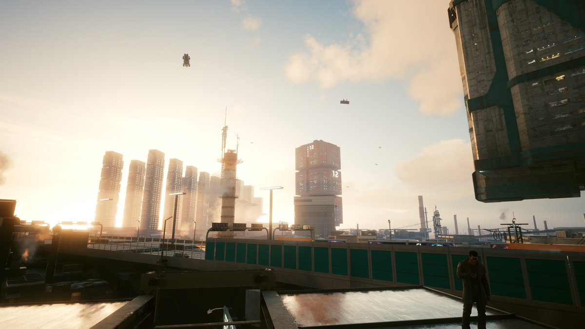 Sardukhar's tweet photo. @CyberpunkGame Couple. Sunrise and sunset. Add a little hope into your Dark Future. https://t.co/KXqu2R9uux