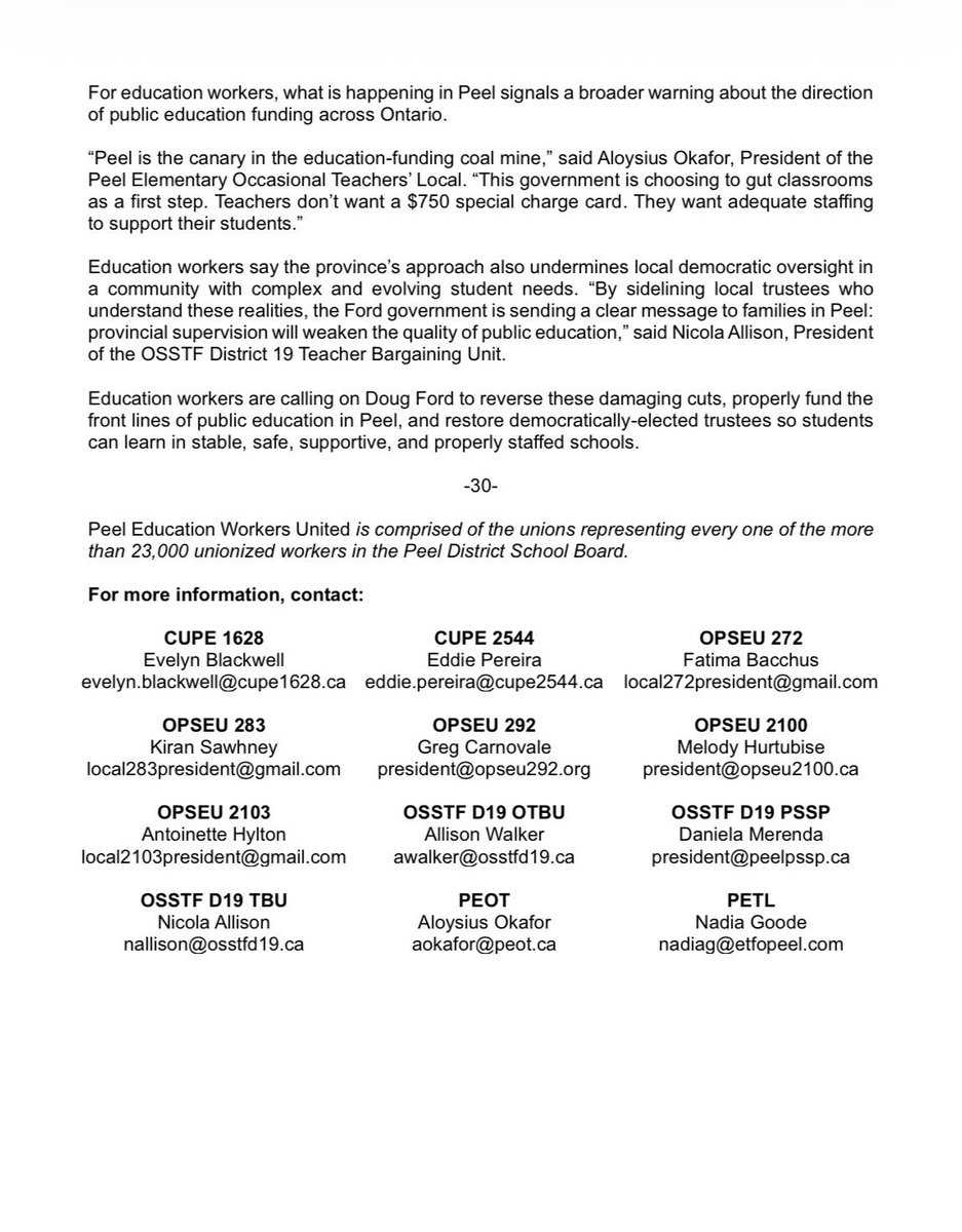 OPSEU 2100 tweet media