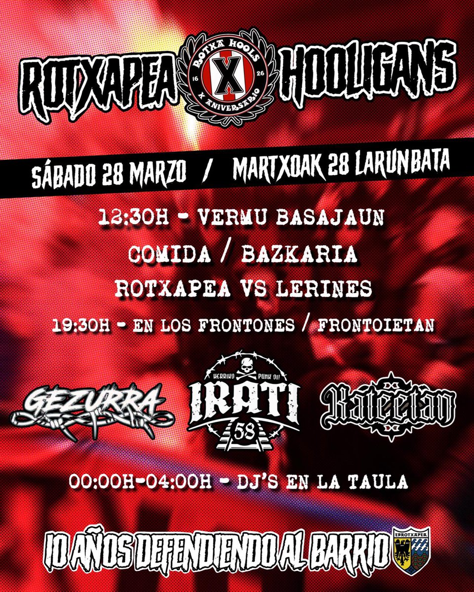 ROTXAPEA HOOLIGANS tweet media