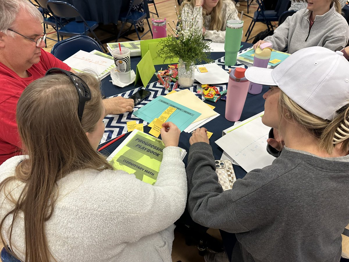KeriSkeeters's tweet photo. Elementary teachers (grades 2-5) from Blevins, Bowles, Ridge Meadows and Stanton spent time diving into number lines and the math standards early this afternoon.  #NurturingLearning #ForwardTogether https://t.co/ojmpzwDiIi