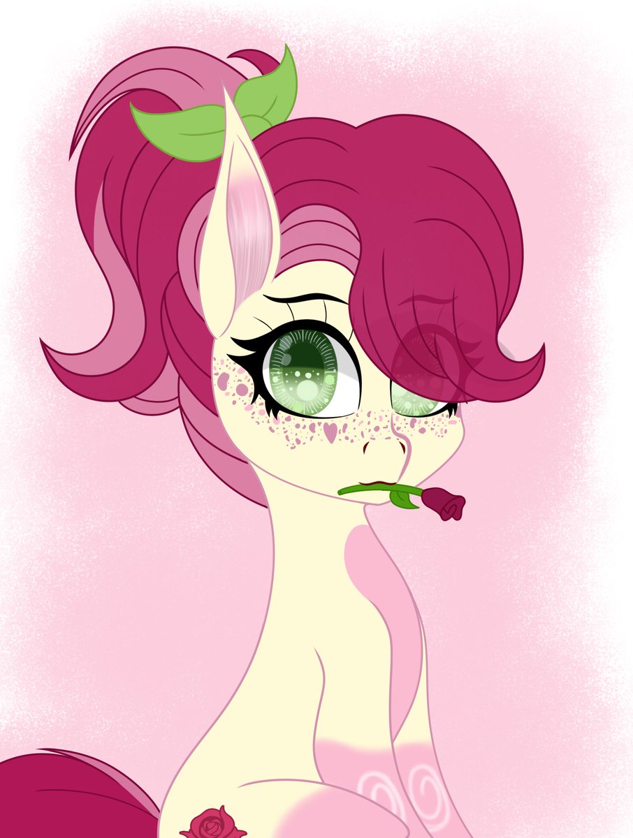 krymakstan's tweet photo. Wow, another Roseluck and NDOH art from me. *Rolls eyes*
But I really want to appreciate it. Mainly because after I joined the Discord for NDOH, my love for art resurfaced thanks to the people there.
This was my first fan art of an NDOH character.
#MLP #mlpart #fanart #NDOH https://t.co/Lq1OVn7PlX