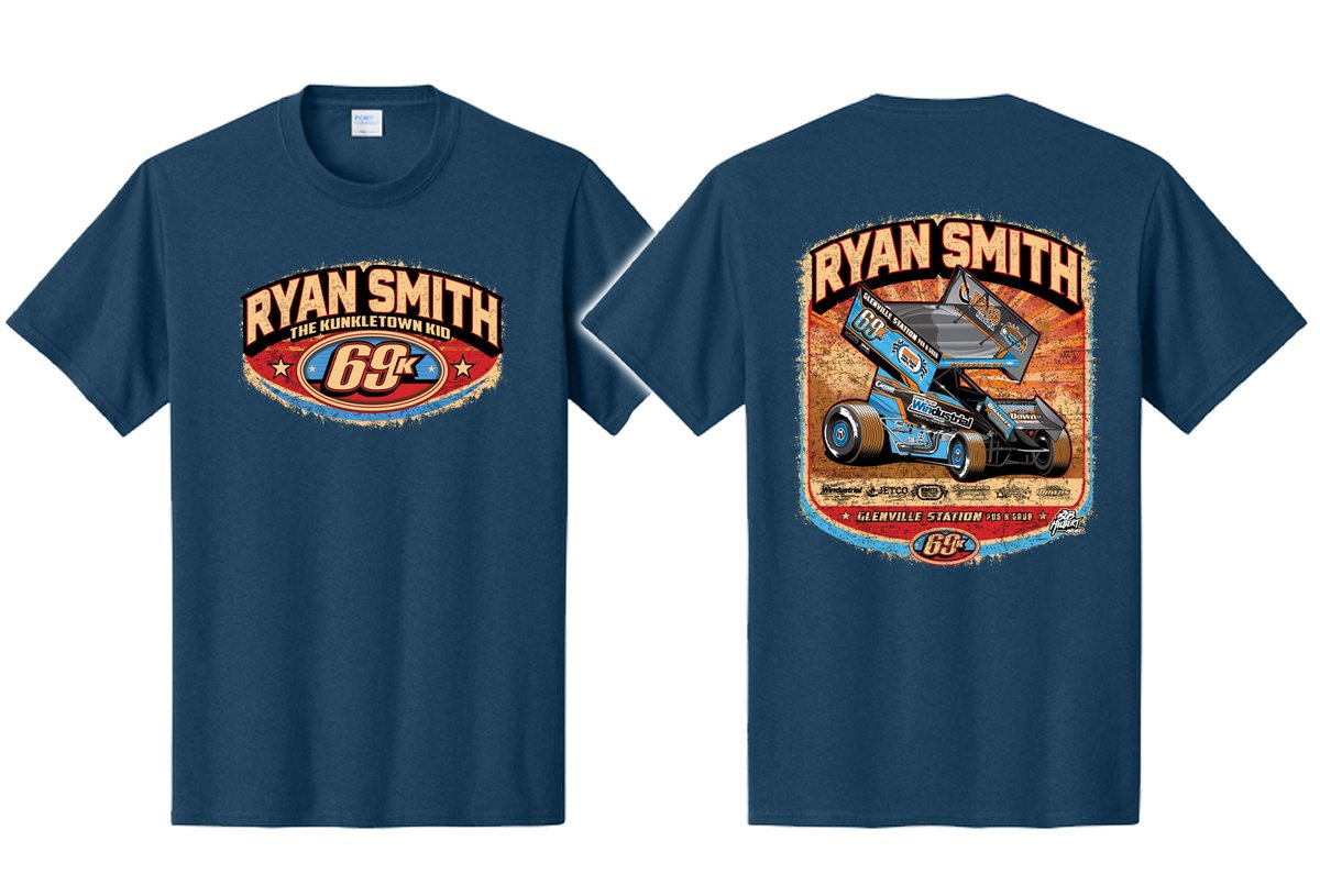 *NEW* 2026 RSR-Kreitz Racing #69K T-Shirts $30+shipping - Now Available! RyanSmithRacing.com