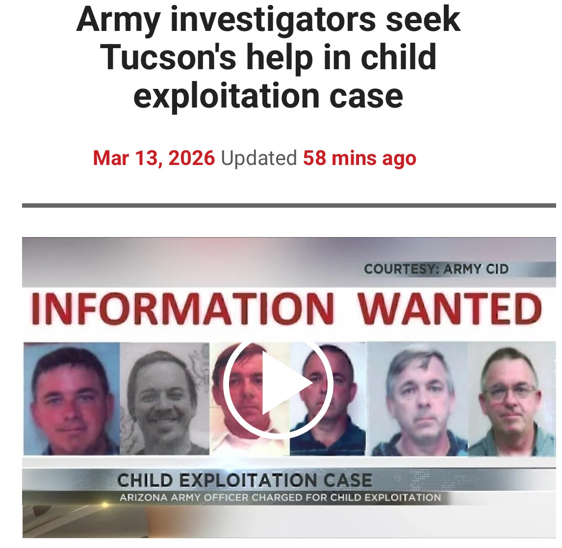 qaggnews's tweet photo. TUCSON, Ariz. (KVOA) - The Department of the Army Criminal Investigation Division is reaching out to the public for help in an investigation involving potential sexual misconduct by a former Army member. Larry Alexander Greenlee Jr. was recently arrested in the Philippines on federal charges.

Greenlee faces a three-count indictment from a federal grand jury in Tucson, charging him with the sexual exploitation of three children. These offenses are alleged to have occurred from 2014 in Arizona and California, and more recently in 2023 in Japan, according to the department. The case is now pending in the United States District Court in Tucson.