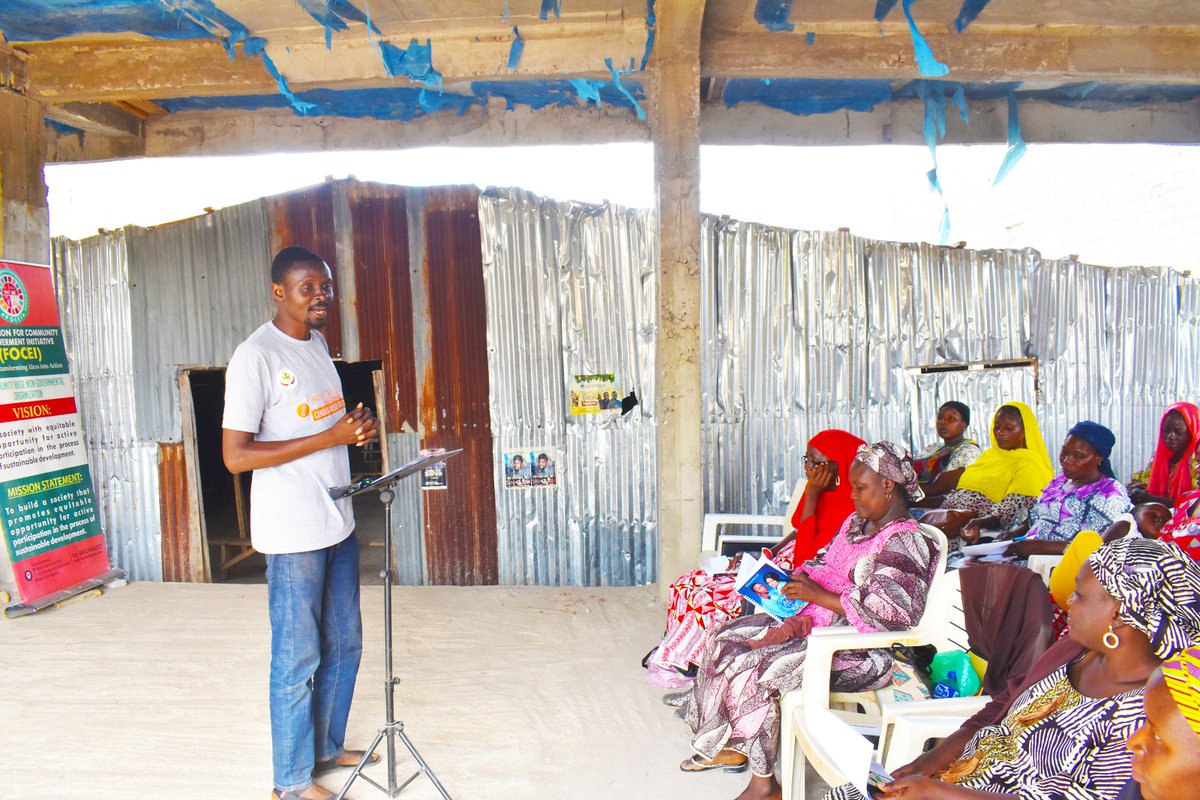 ForFoce's tweet photo. FOCEI visited Women Fellowship, New Liji to raise awareness on GBV. Women learned what GBV is, why it matters, and how communities can prevent and respond to it. The session ended with a lively Q&amp;A, empowering participants to become voices for safety and justice.#BreakTheSilence https://t.co/lYYfLPBH3t