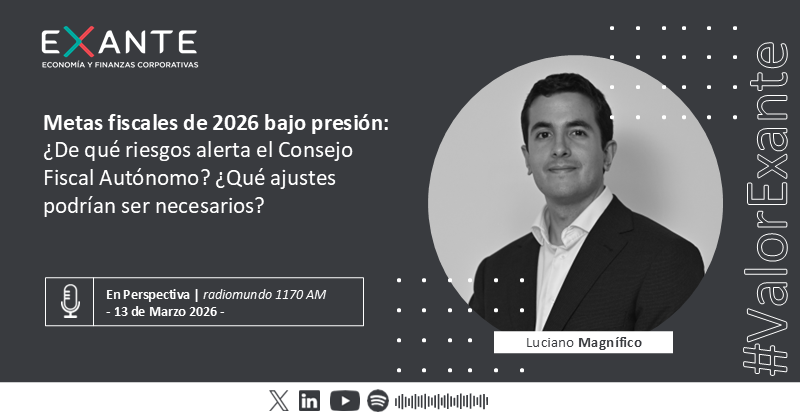 Exante_UY's tweet photo. #Entrevista🎙| “A nuestro juicio, la conclusión más relevante sigue siendo que el déficit fiscal en Uruguay se mantiene en niveles que resultan insostenibles en una perspectiva de mediano plazo".
@LMagnifico_ en @enperspectivauy
#Enlace 🔗: https://t.co/s3sC0VDGmm
#Escuchalo 🎧: https://t.co/ves6k24KJc