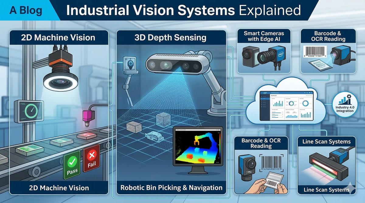 ATANRobotics's tweet photo. Modern industrial vision systems use AI to ensure 100% quality control and guide robotics in real time. 

Learn how lean integration prevents over-engineering and maximizes your ROI: https://t.co/lPx86X4XjD

#MachineVision #Automation #Manufacturing #Robotics https://t.co/ObqPEaFSbT