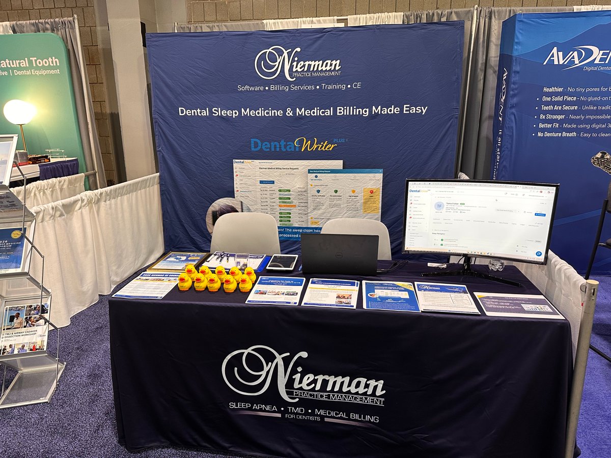 We’re at the Thomas P. Hinman Dental Conference in Atlanta this weekend! 🦷

Come visit Tama at the Nierman booth #701 to connect, learn about our latest training and solutions in dental sleep medicine and medical billing, and take advantage of exclusive conference promotions 🐥
