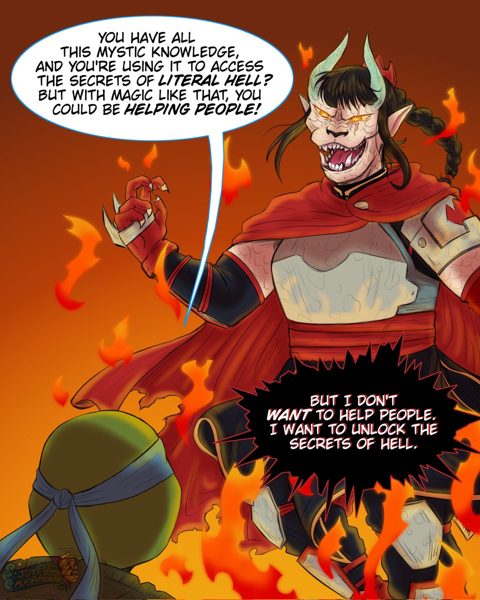 joyfuladorable's tweet photo. Karai and her lesbian situationships that haven't met in canon (yet) Also! She's literally (possessed by) a dragon, too :D
#tmnt #tmntidw #tmntkarai #tmntshinigami #tmntnatsu #tmntidwspoilers #karatsugami https://t.co/xPSVQJhVyh