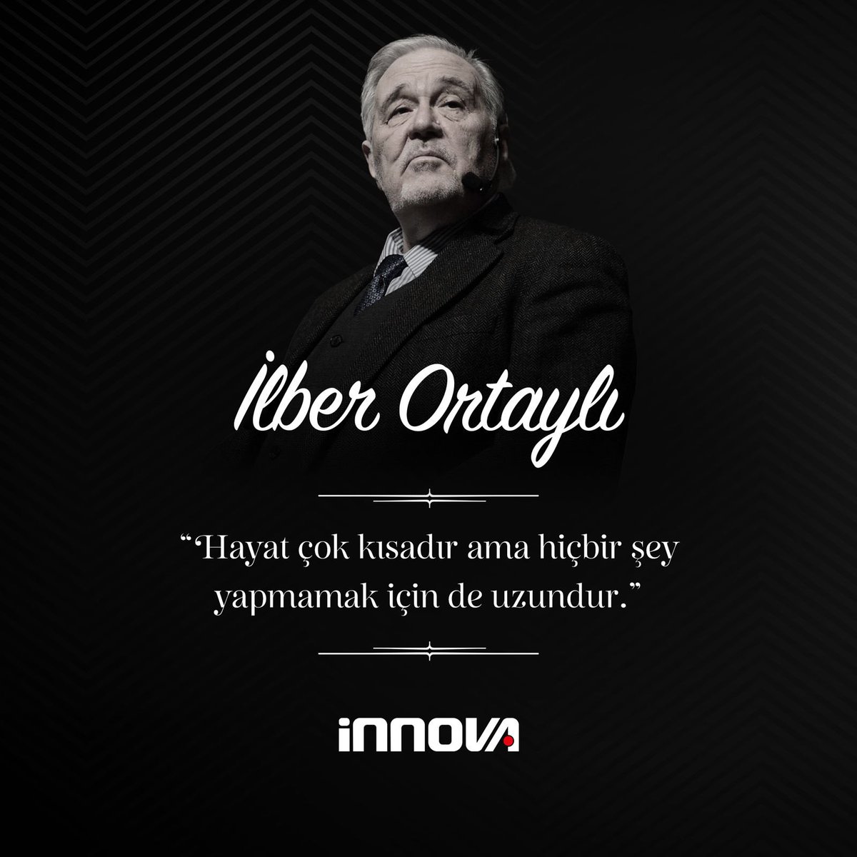 Ülkemizin yetiştirdiği önemli tarihçilerden Prof. Dr. İlber Ortaylı’nın vefat haberini derin bir üzüntüyle öğrenmiş bulunuyoruz.

Tarih alanında ülkemize kıymetli katkılar sunan hocamıza Allah’tan rahmet, ailesine ve sevenlerine başsağlığı diliyoruz.

Aziz milletimizin başı sağ