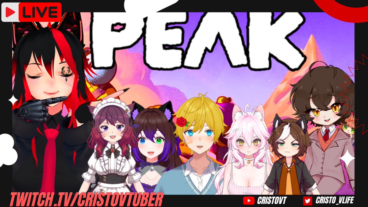 EN LIVE COLLAB SUR PEAK AVEC LES COPAINS !

twitch.tv/cristovtuber

 #vtuberfr #Vtuber