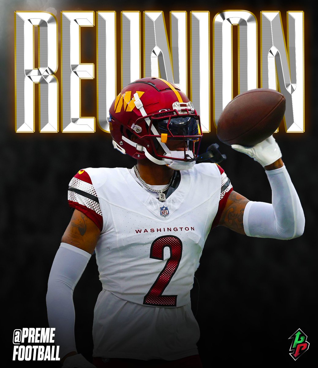 premefootball's tweet image. The Commanders are signing WR Dyami Brown to a 1-year deal worth up to $3M, per Tom Pelissero.

Brown, 26, was originally drafted in the 3rd round in 2021 and spent four seasons with Washington before playing last season in Jacksonville.