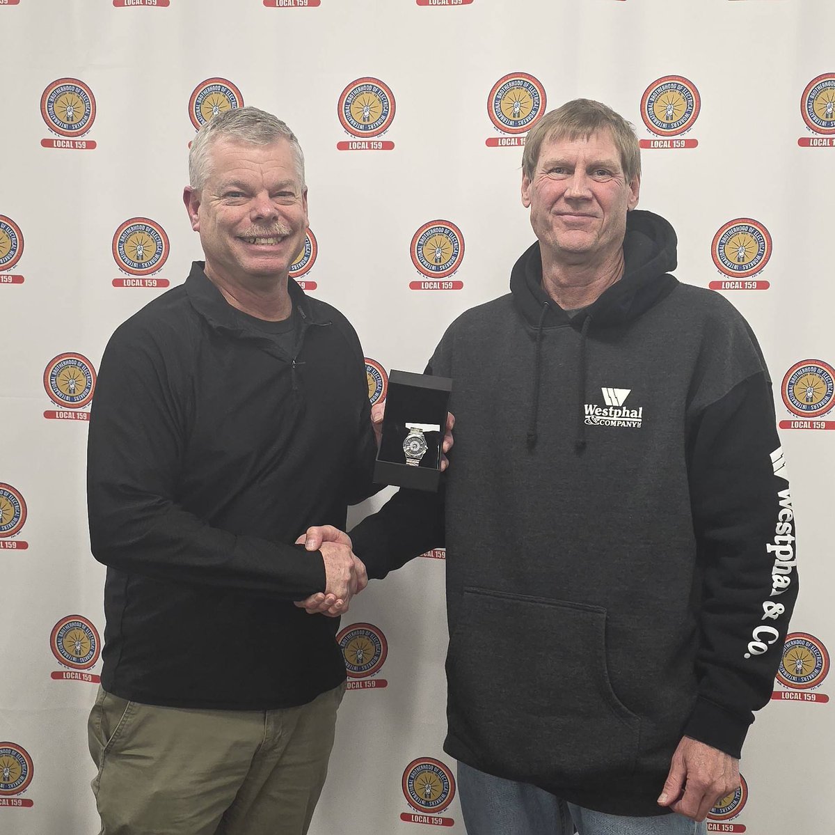 IBEWLocal159's tweet photo. At last night's membership meeting we heard from Dane County Circut Court Judge Candidate Ben Jones and celebrated JW Craig's over 40 years of service to our great union! https://t.co/WWO5PFGGlb