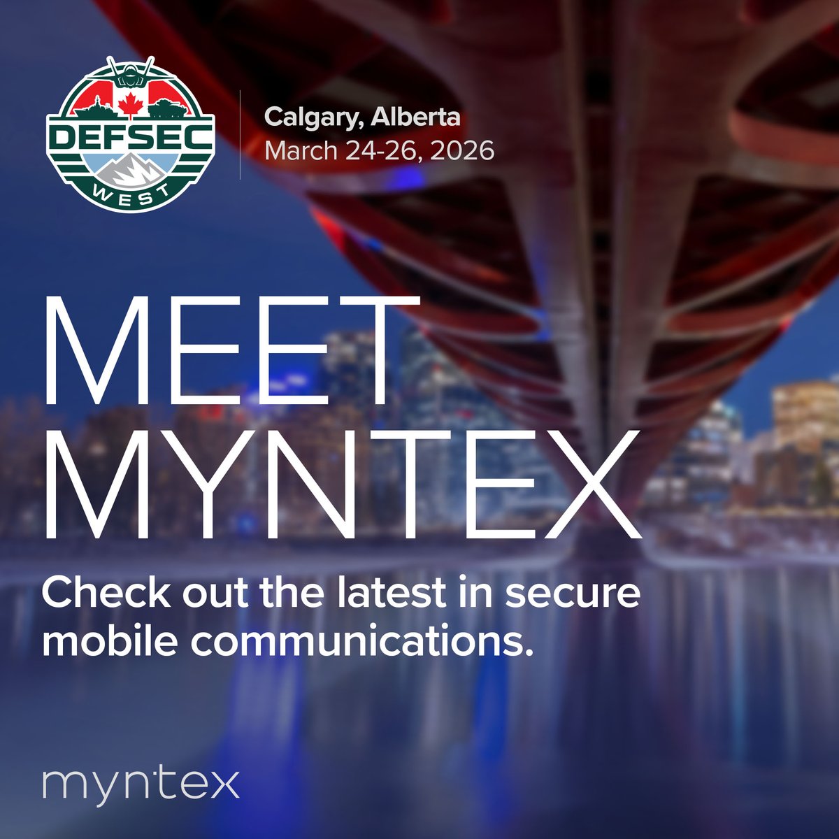 We are excited to exhibit at #DEFSECWest in Calgary Mar 24–26. We’ll be showcasing a mission-critical mobile device with a hardened custom OS, embedded management, intrusion detection, and quantum-resistant secure communications for government &amp; defense.

Visit us at Booth C-205!