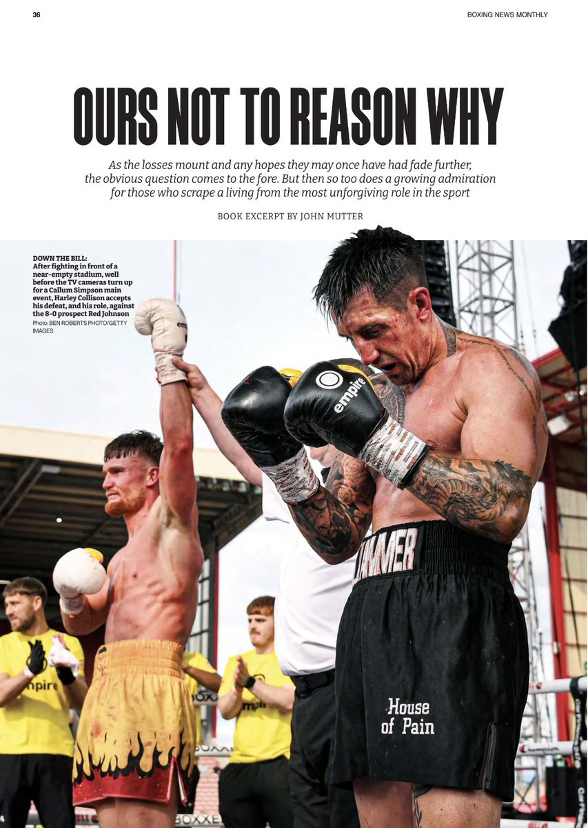 Here it is… An excerpt from my book featured in this month’s Boxing News magazine! Book available now on #Amazon