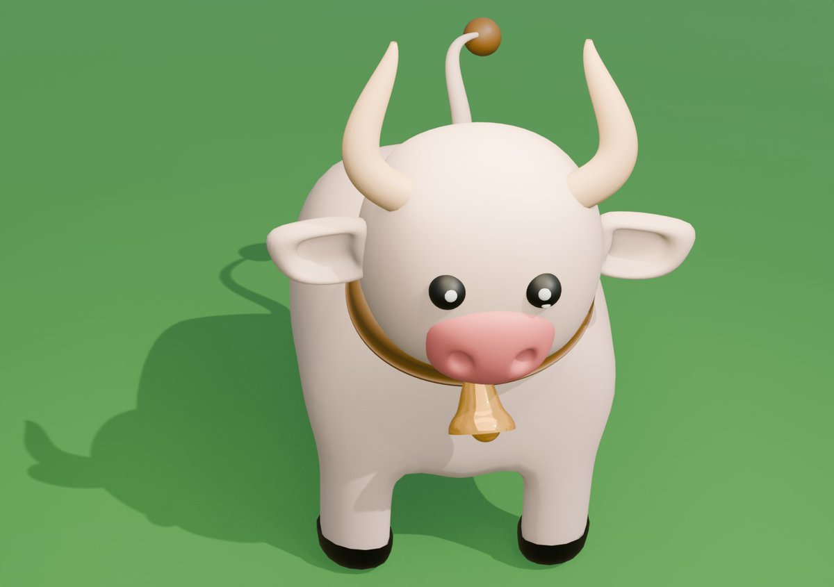 IDKMyRouter's tweet photo. A baby cow in Blender 🐮
Still a beginner in 3D, but I’m honestly happy of how cute this turned out.
 And a simple cozy home.
Drop tips, resources, or brutal advice in comments — I’m here to learn ✨
Blender beginners… we all start somewhere 🐄🌱
#blender3d #blenderbeginner https://t.co/MWuy6flHMU