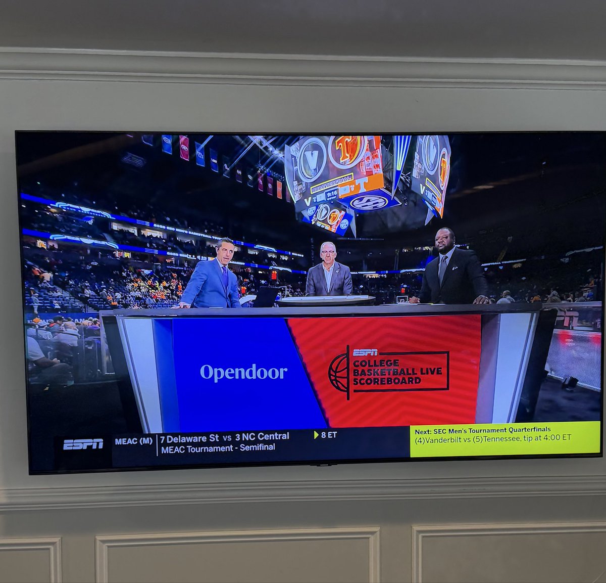 Each year in March I get a biz refund. I was scanning potential stocks to dump $ in and thought maybe I’ll go ahead and get back in $OPEN for the long haul.  Then I look up at the game and immediately see this….lol “okay okay message received.”