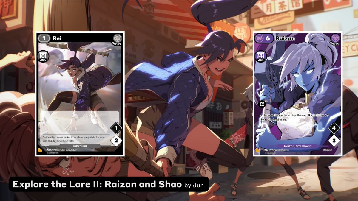 The most read series on The Gate is back.

In Explore the Lore II, <a href="/jun_julyaugust/">Jun</a> takes a deep look at Raizan and Shao and what the Azuki TCG cards might reveal about their story.

Including one big question:

Was Raizan once named Rei?