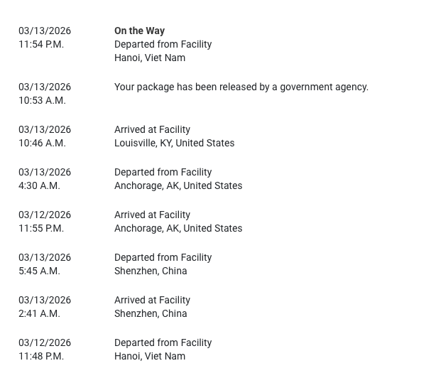 theodorelemoore's tweet photo. My package fell into a loop 🙃 https://t.co/j3ejax7GeP