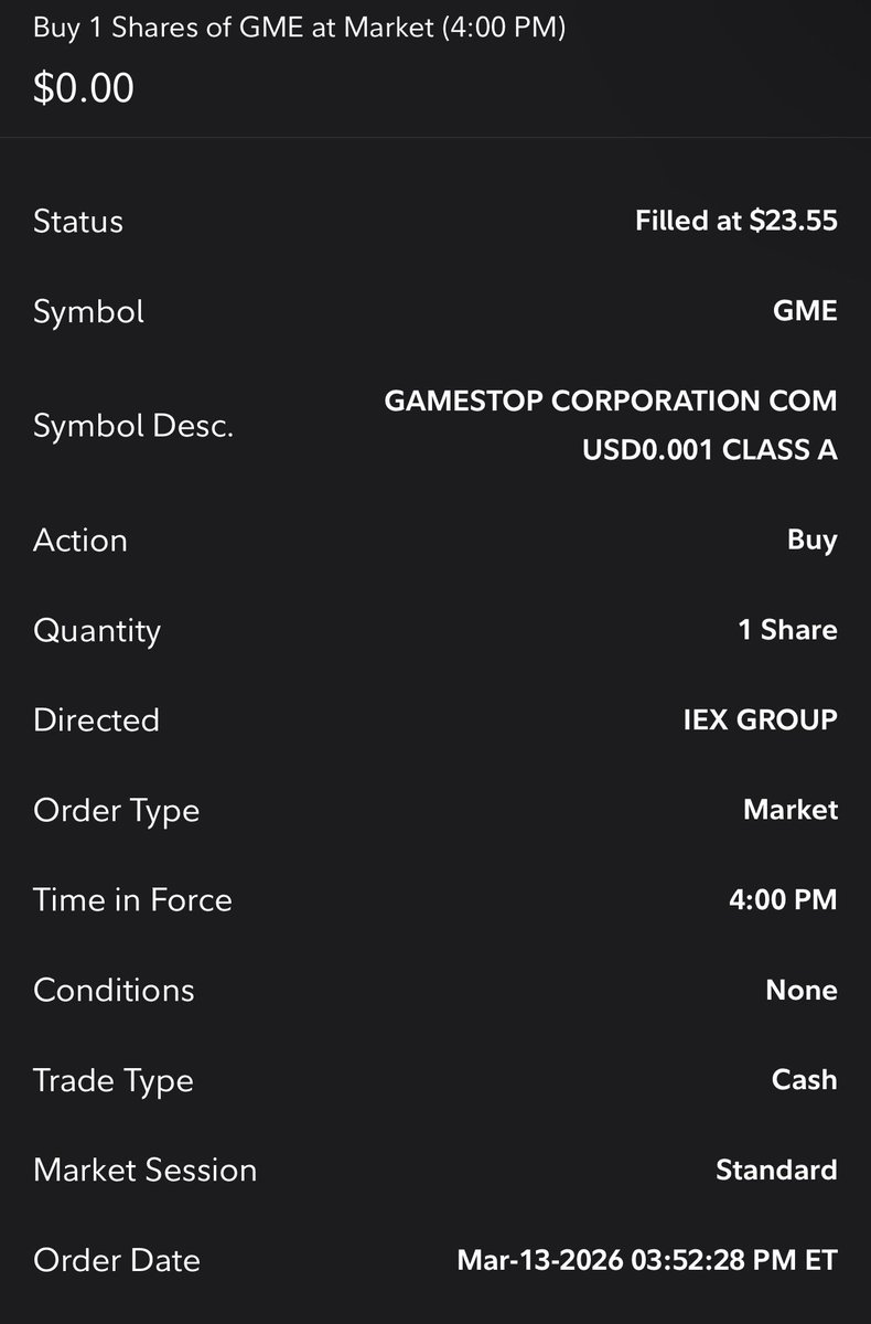 Got the GameStop dip