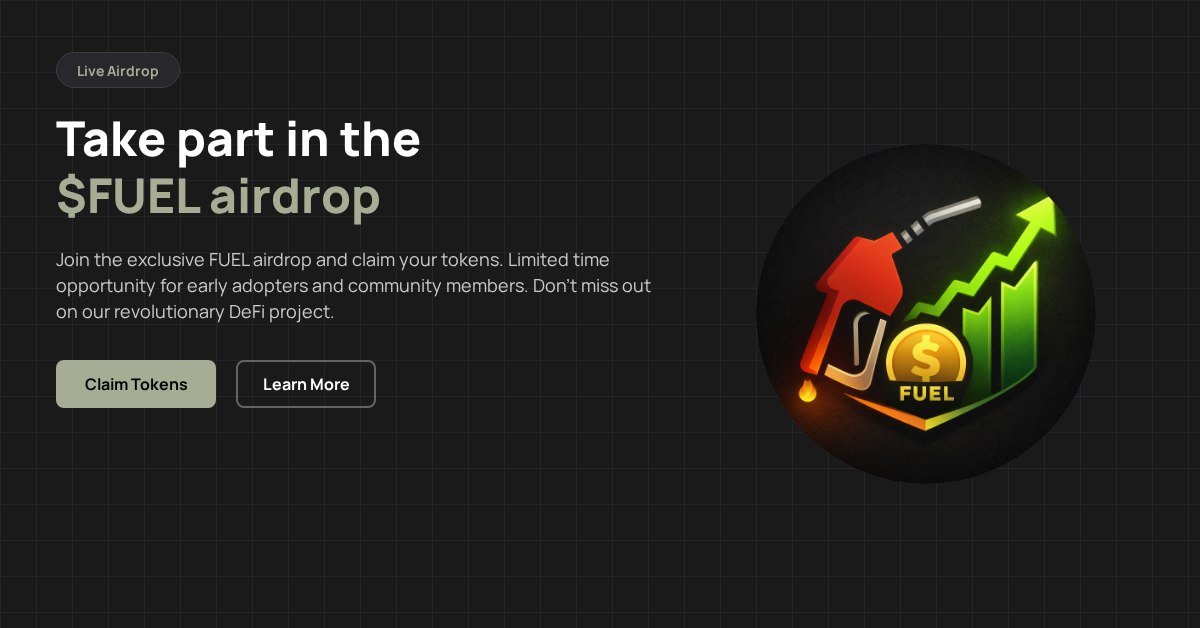 Marabeth2003's tweet photo. BREAKING: $FUEL DROP LIVE!
Exclusive drop only for early supporters
First come, first served — claim now before it's gone!

https://t.co/QrncJ3KH1k https://t.co/q39b1ZjH7B