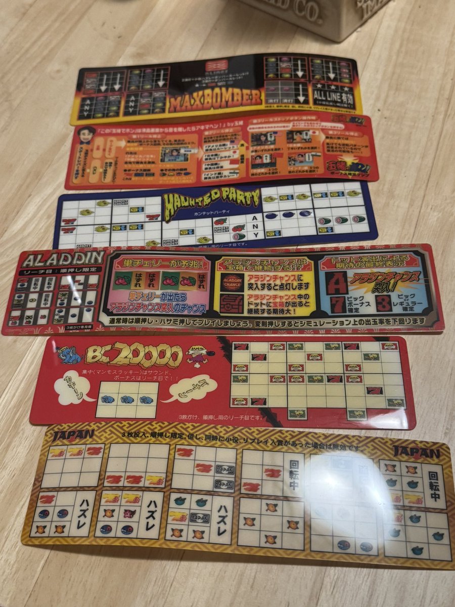 暇だからパチスロの筐体シールコレクションを一部公開する。 BC20000の