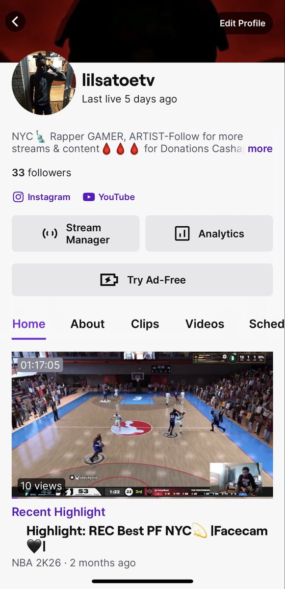 LilSatoe_'s tweet photo. Follow Me On Twitch@ LilSatoeTv for more streams and content 💜 #twitch #streamer #twitchgaming 
https://t.co/TmstssYYr6 https://t.co/YsXTJgqJ2Y