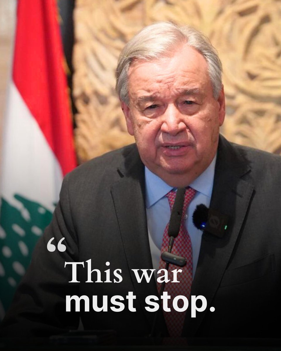 António Guterres tweet media