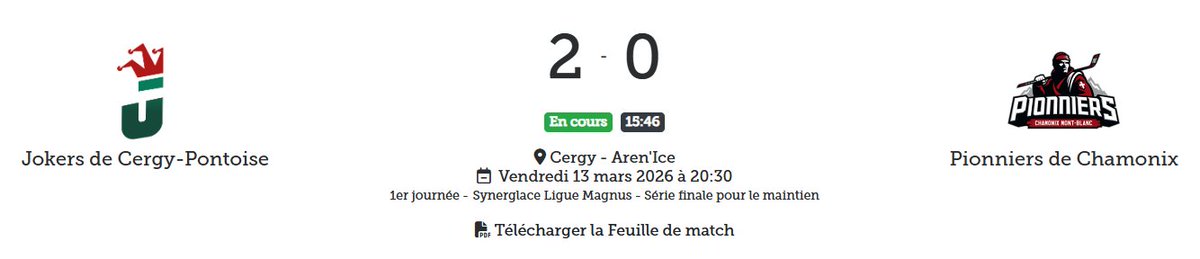 LigueMagnus's tweet photo. 🃏 Les Jokers démarrent bien à l'Aren'Ice dans cette poule de maintien !
#SLMHockey #CERCHA https://t.co/bLfd3g3vIh