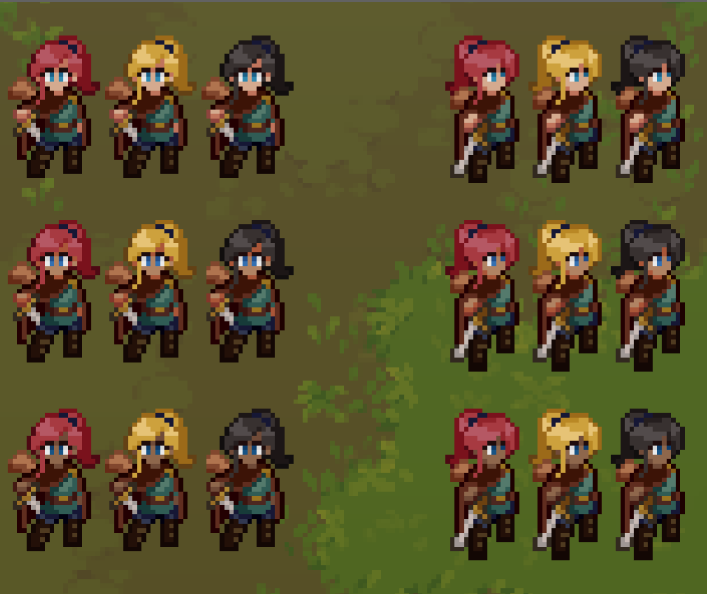 alerion2d's tweet photo. A look at our character customisation that we've added since the playtest. Which of the 1-9 are your favourites? https://t.co/qcaXMbNq0F