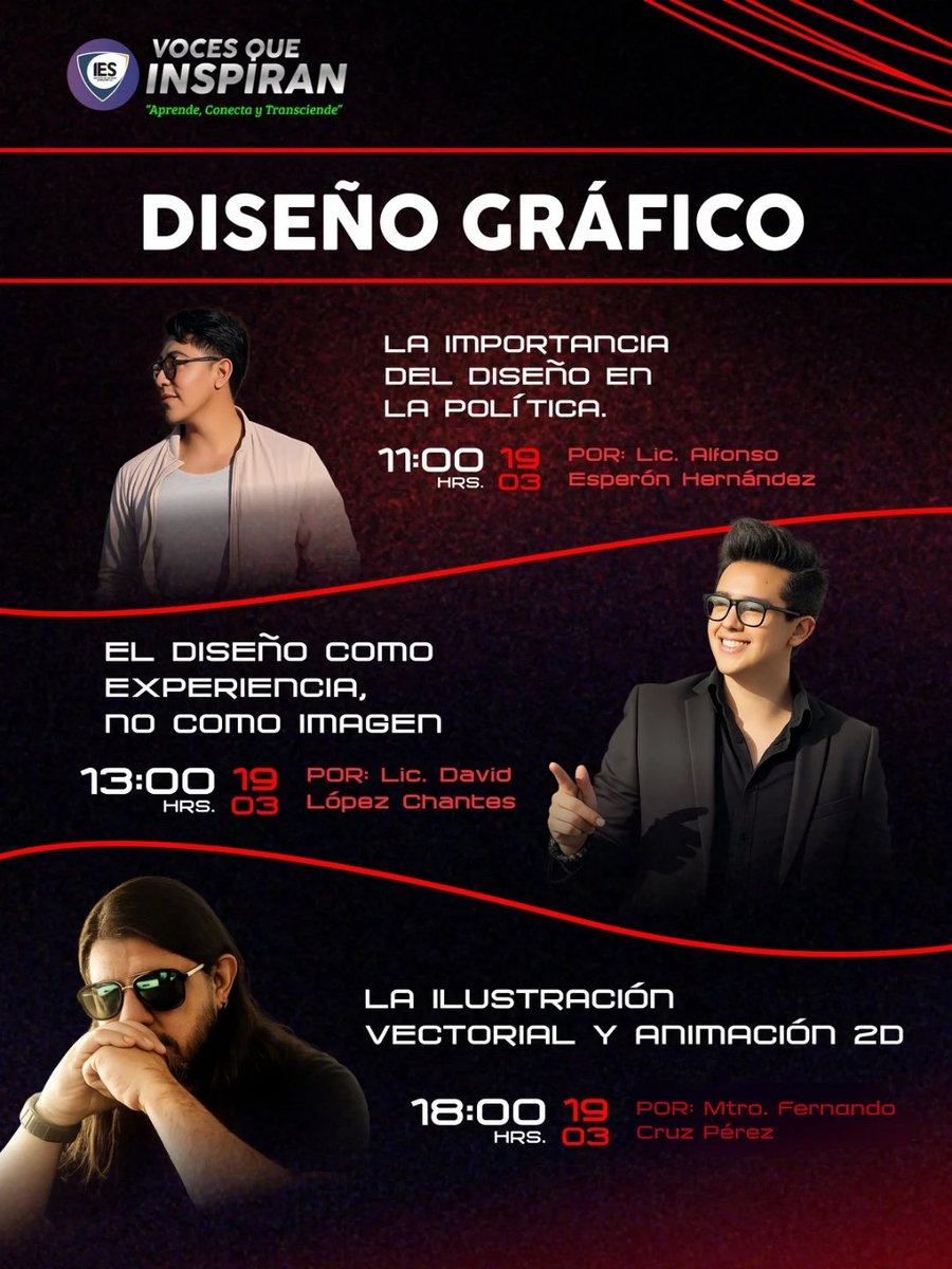 IESACoficial's tweet photo. 🔴¡Diseñador@s!🔴

¿List@s para aprender de los mejores? Trae tu creatividad este 19 de marzo al Aula Polivalente en el plantel 24 sur ¡Te esperamos! 🎨🫣

#diseñografico #buap #incorporadasbuap https://t.co/0ljx2Gr7kQ