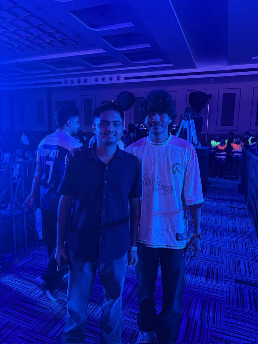 ashexe01's tweet photo. Great meet with players of @GodLike_in &amp; Owais Bhai With Clutchgod AKA Lala

#bgis2026 #BGMI #bgis #godlike #krafton #kraftonindia https://t.co/EYyOxb6ulM