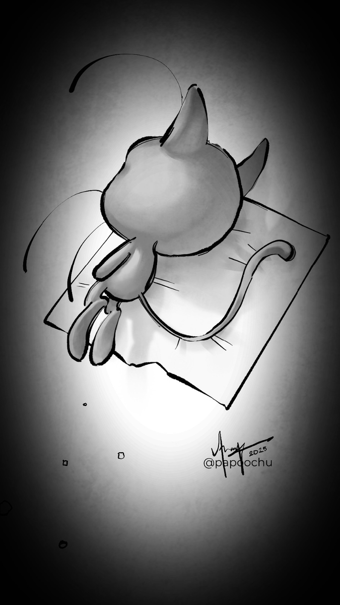 papoochu's tweet photo. Old fanart I drew of Plagg dying in a glue trap (I love him)

#mlbtwt #MiraculousLadybug https://t.co/c7f1IXDTSw