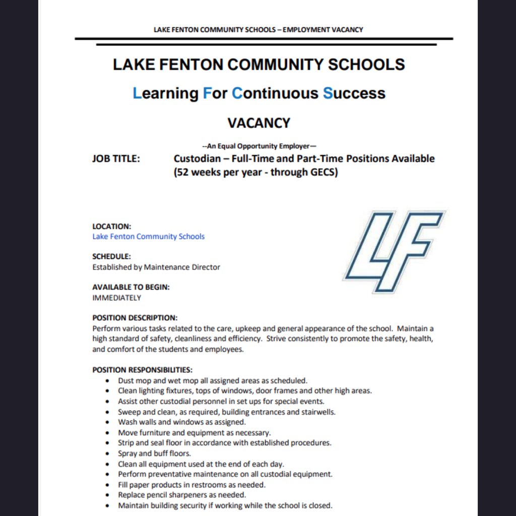 Lake Fenton Schools tweet media