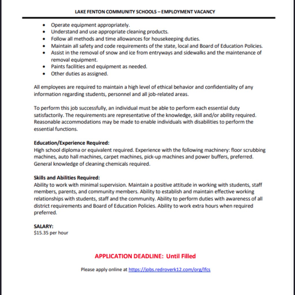 Lake Fenton Schools tweet media