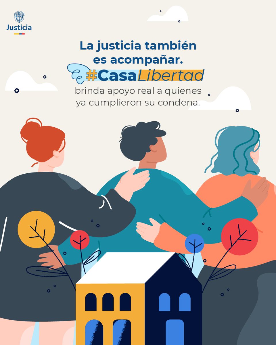 MinjusticiaCo's tweet photo. 🤝 La inclusión social empieza con oportunidades reales. Por eso abrimos las puertas de la #CasaLibertad, un espacio que acompaña el proceso de reintegración de personas posegresadas mediante orientación psicosocial, apoyo jurídico, formación y vinculación laboral. Una apuesta firme por romper ciclos de exclusión y construir entornos más justos.