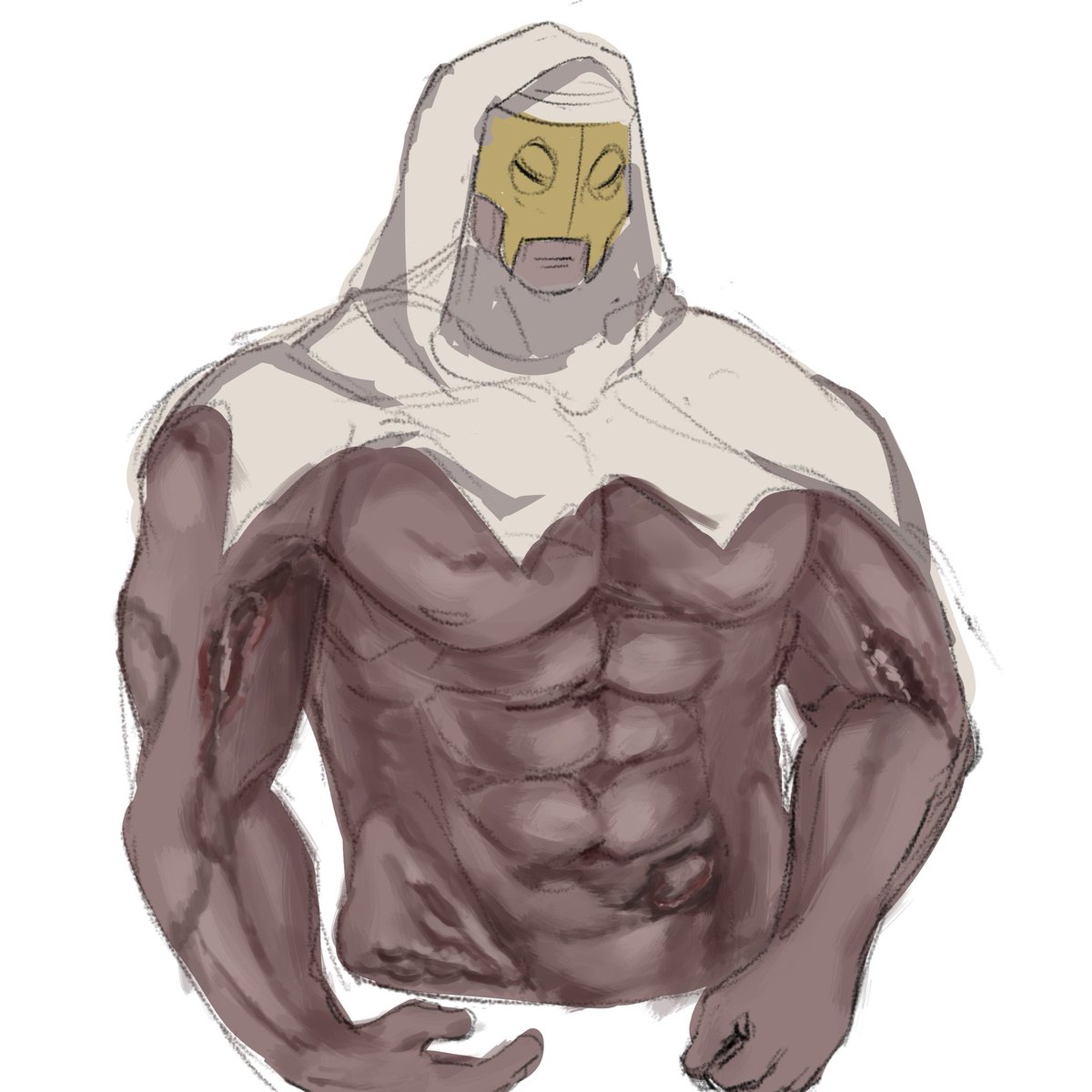 crossroadknight's tweet photo. suffer not the lame horse nor the broken man #wip #leper #darkestdungeon https://t.co/kGbyu7xDSL