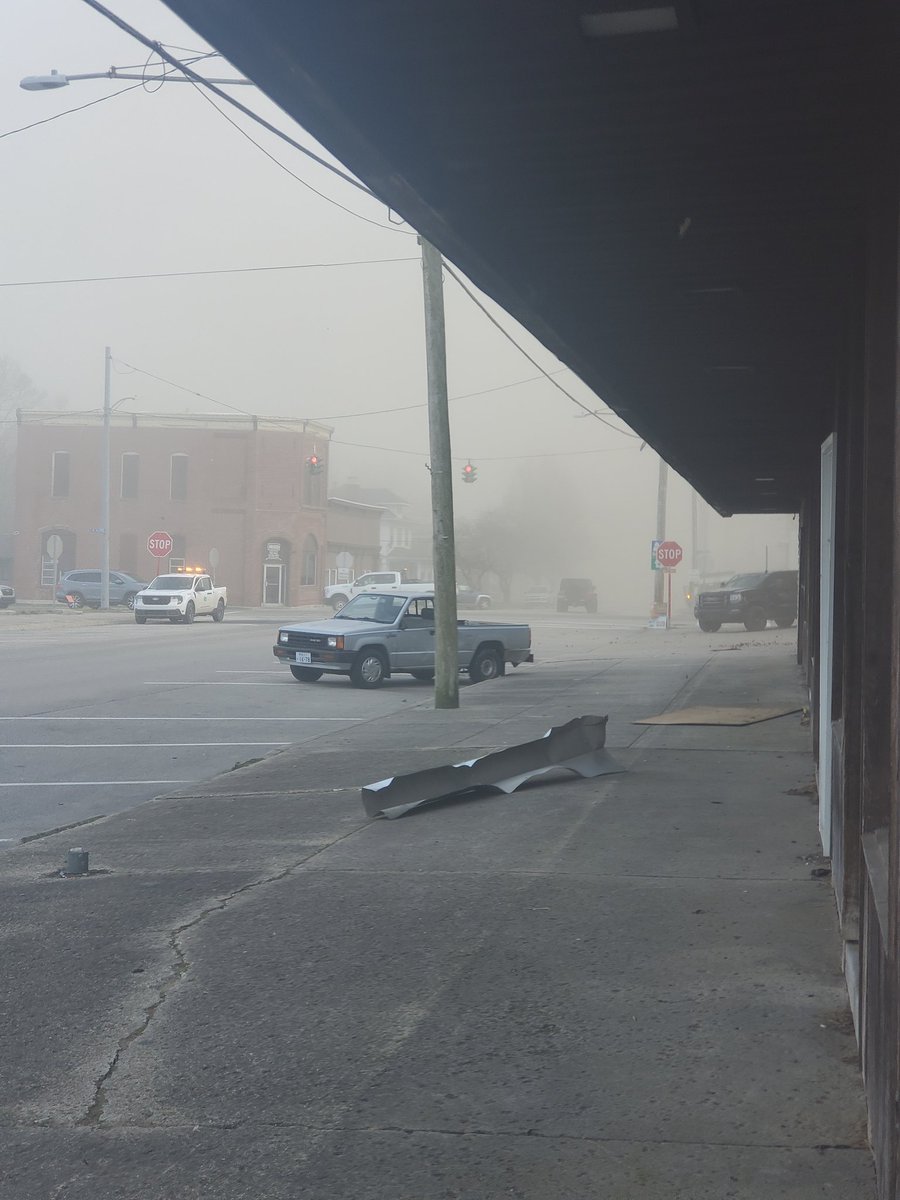 So the entire town of Milford Center, Ohio is being consumed by an apocalyptic dust storm at the moment